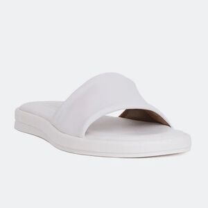 L'intervalle - Gerber White Leather Slides